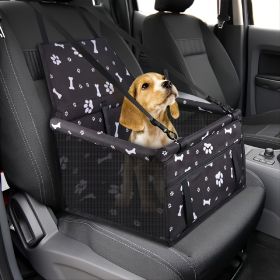 Pet Car Booster Seat Travel Carrier Cage; Breathable Folding Soft Washable Travel Bags For Small Pet