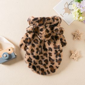 Pet Clothes Autumn And Winter (Option: Brown-S)