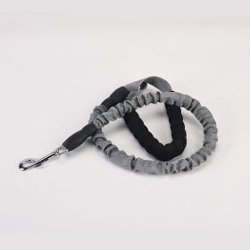 Dog Hand Holding Rope Walking Dog Lengthened Dog Leash (Option: Gray-Length 95to135cm)