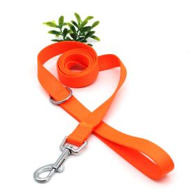 Nylon Material Wear-resistant Traction Dog Traction Rope (Option: Orange-1.0x120cm)