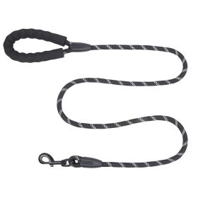 Reflective Multi-color Dog Leash Medium And Large (Option: Black-1.5Mx1.0CM)