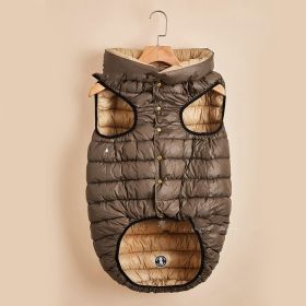 Winter Warm Down Cotton Dog Clothes (Option: Coffee Beige-3XL)