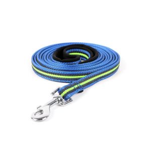 Pet Dog Chain Leash Products Accessories Nylon (Option: Blue Green-M 3m)