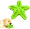 Dog Chew Toys, Natural Rubber Starfish-Shaped Dog Toys, Interactive Treats, Squeaky Dog Toothbrush Cleaner Teething Toys, Outdoor Puzzle Training Toy