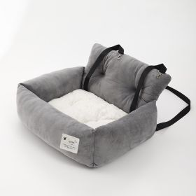 Four Seasons Universal Pet Car Nest (Option: Gray Car Pet Bed-Large Size)