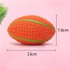 Squeaky Football Branch, Fetch and Play - Latex Rubber Dog Toy Balls, Play Chew Fetch Interactive Ball Puppies