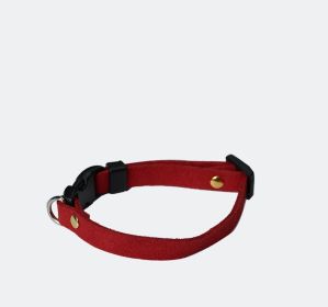 Pet Supplies Pet Cat Dog Accessories Bow Collar Diy Collar Korean Velvet Adjustable (Option: Big Red-XL)