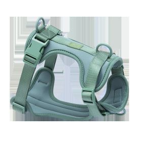 Pet Supplies Breathable Tight Body Dog Traction Vest Explosion-proof (Option: Green-XL)